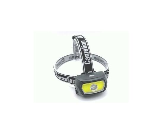 938760 - Camelion фонарь налобный LED53412 акк.3.7V или 3xAAA, COB 5W+LED 3W 3реж, Type-C, коробка (1)