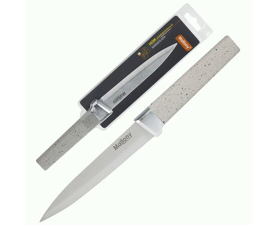 937005 - Нож универсальный MARMOLADA (лезвие 12,7см) пластиковая софт-тач рукоятка 108298 Mallony (1)