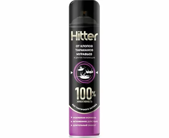 937299 - Аэрозоль Hitter 300мл. универс. б/запаха (от тараканов, муравьев, клопов, мух) дихлофос (1) 937299 - Аэрозоль Hitter 300мл. универс. б/запаха (от тараканов, муравьев, клопов, мух) дихлофос (1)