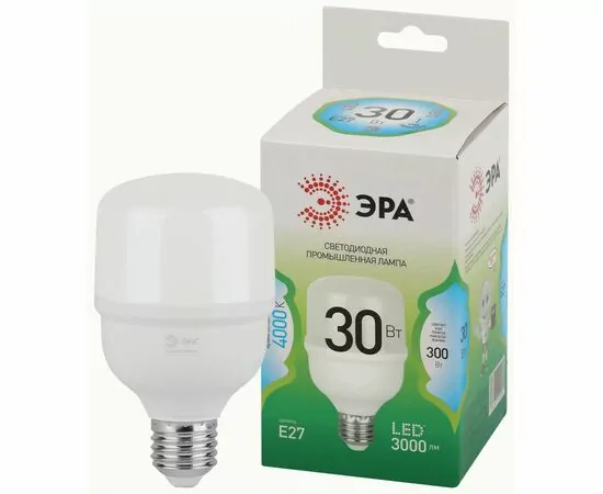 938787 - ЭРА GREEN LINE лампа св/д высокомощн. E27 30W(3000lm) 4000K 4K T70-30W-840-E27 70x120 67068 (1)