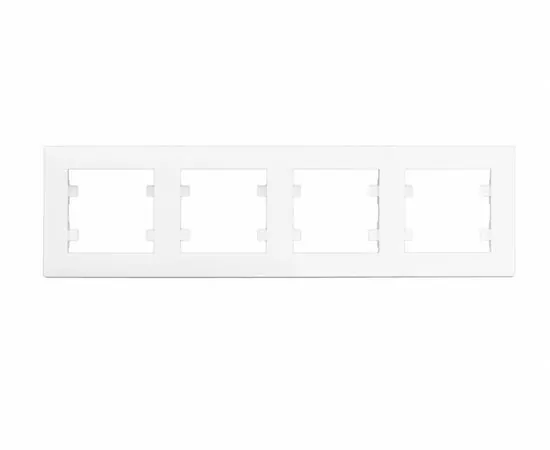 939770 - MAKEL Karea Rizz рамка СУ 4мест. БЕЛЫЙ 88001704 (1)