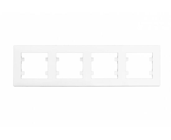 939770 - MAKEL Karea Rizz рамка СУ 4мест. БЕЛЫЙ 88001704 (1)