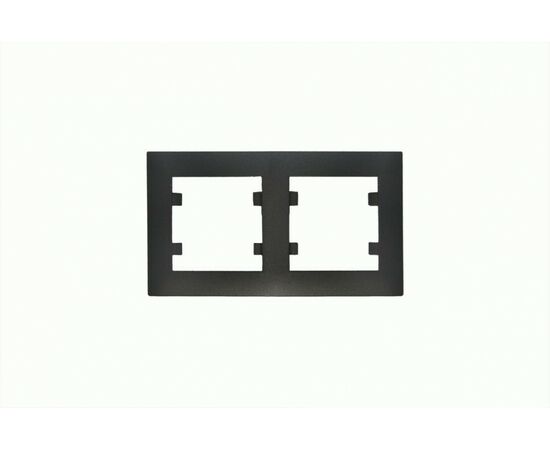 940033 - MAKEL Karea Rizz рамка СУ 2мест. ЧЕРНЫЙ STAR 88054702 (1)
