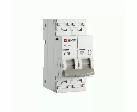 942385 - EKF PROxima автоматический выкл. ВА 47-63N 2P 25А 4,5кА х-ка C M634225C (1)