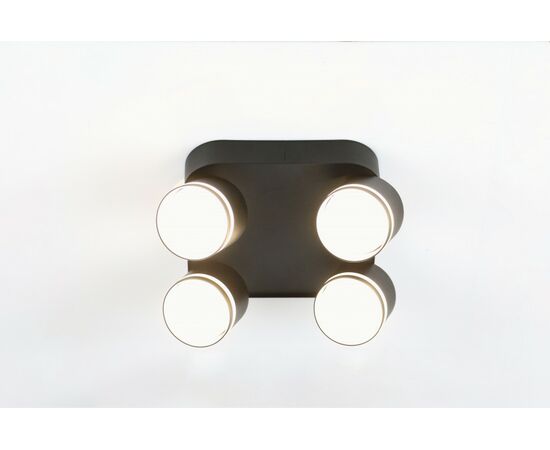 943012 - General св-к накл спот под лампу GX53 220x95 Вихрь черный с боковым рассеив GWL-4GX53-M-IP20 662024 (1)