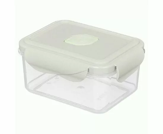 938266 - Контейнер д/продуктов герметичный с клапаном ECO STYLE прямоуг 0,5л свет-серый 433121230 Бытпласт (1)