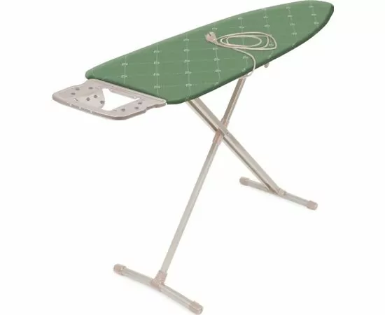 943301 - Доска гладильная Nika10 Н10/БО с бриллиантами 122*40см,h=до90см,стол/мет.моноблок,подставка Nika (1)