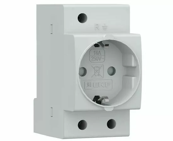 947701 - EKF PROxima розетка на DIN-рейку РДЕ-47 16A 1P+N (земля) RDE4716 (1)