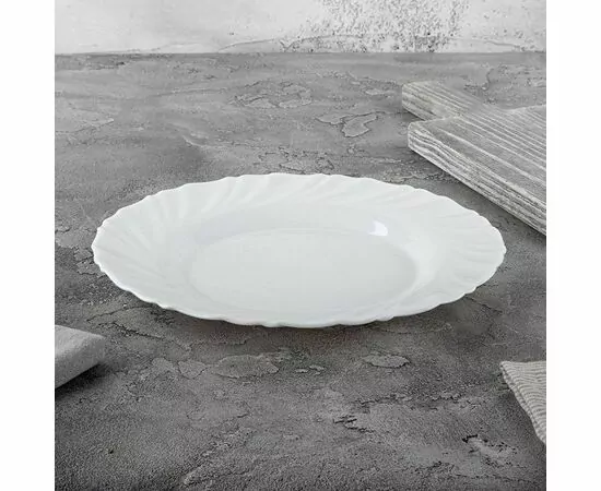 947702 - Тарелка десертна Culinaria 18см стекло (кратность 6шт!!!) 107077 Mallony (1)