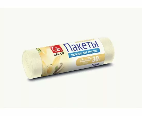 948012 - Мешки для мусора 30л/20шт,ПНД,9мкм,ароматизир,Ваниль,101-703/ Grifon (1)