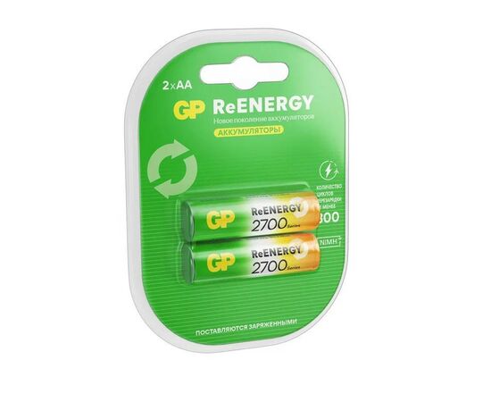 948962 - Аккумулятор GP ReEnergy R6 2700mAh 270AAHCRGY/R6 Ni-MH BL2 (1)