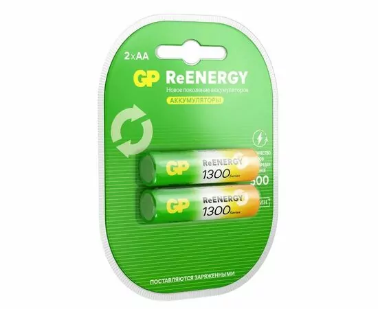 948964 - Аккумулятор GP ReEnergy R6 1300mAh 130AAHCRGY/R6 Ni-MH BL2 (1)