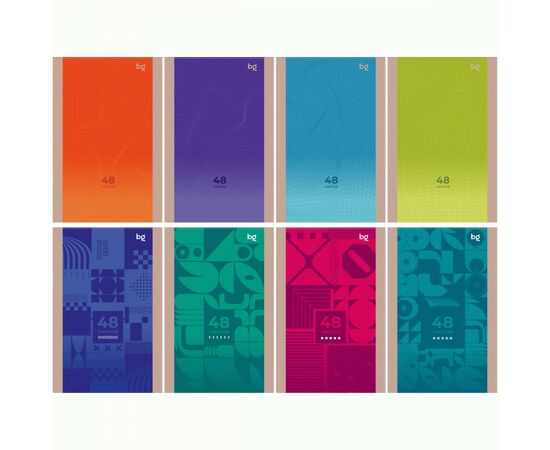 950097 - Блокнот А6 48л. на скрепке BG Моноколор арт 372705 (1)