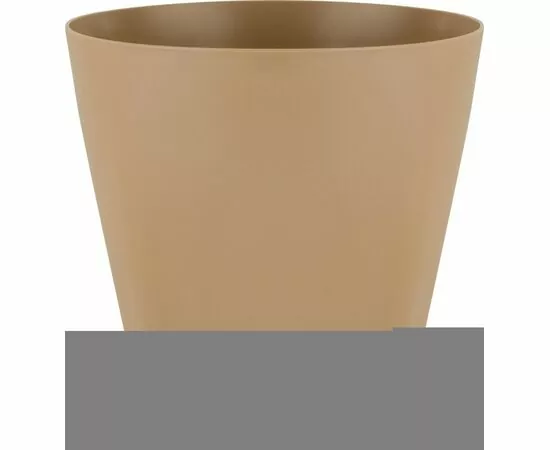 944726 - Горшок для цветов 0,65л,d=11см,поддон,прикорн полив,WOOD мол шоколад/бук,IG609810047/InGreen (1)