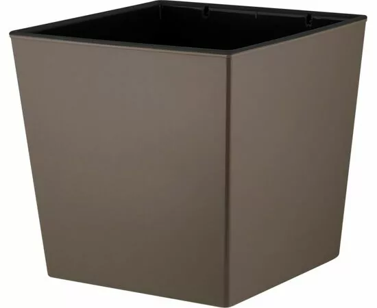 944753 - Горшок для цветов InGreen London CUBE 177 х 177 мм, 4,2 л c дренажной вставкой, французский платан (1)