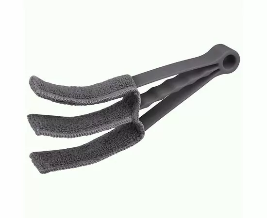 950004 - Щетка для чистки жалюзи, радиаторов 21*7см, пластик+насадка и микрофибры,108108/ Рыжий кот (1)