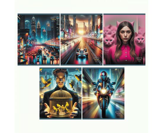 950143 - Тетрадь 96л., А5, клетка BG Unreal, суперэкономарт 370648 (1)