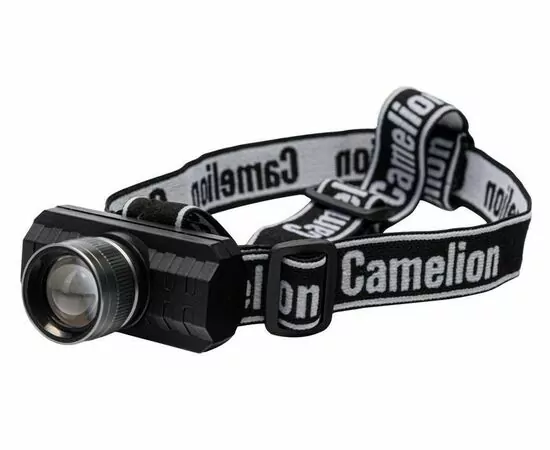 950261 - Camelion фонарь налобный LED53779 акк.3.7V XPE 3W ZOOM, 3реж, Type-C, черный, бокс, 15767 (1)