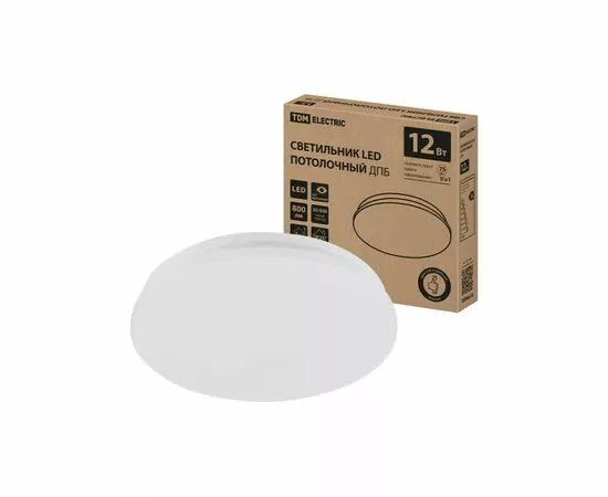 950900 - TDM св-к св/д декоративный 12W 800lm 6000К 6К Классика d210х50мм IP20 ДПБ 01 SQ0329-9002 (1)