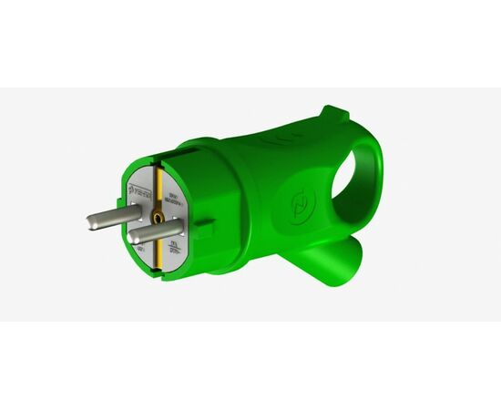951564 - NE-AD вилка угловая с кольцом каучук 2P+PE 1х16А 220-24V IP44 зеленая (Турция) 4513 (1)