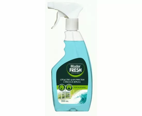 951581 - Средство для мытья стекол и зеркал Морской бриз 500 мл с триггером Master FRESH (1)
