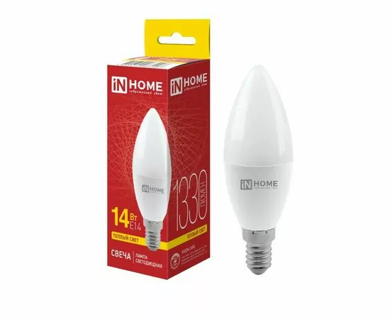 952100 - ASD/InHome лампа св/д VC свеча C37 E14 14W(1330lm) 3000K 2K 112x38 (без пульсации) 3096 (1)