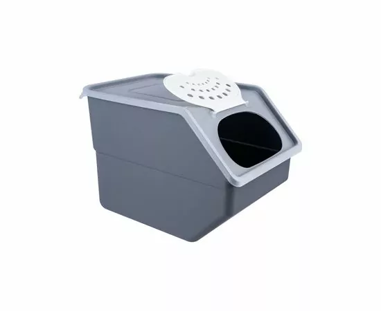 954382 - Контейнер для овощей 11,2л с крышкой (32,3*22*21,7см) серый 438212500 Полимербыт (1)