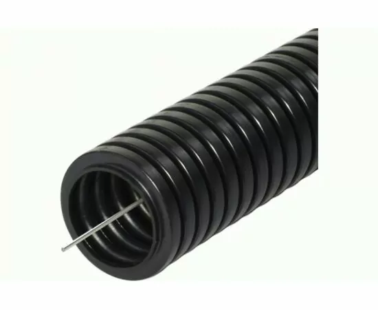 954837 - МИР труба гофр. ПНД HF d32мм легкая, черная, с зондом (бухта 25м,цена за 1м) ГФм-1102032-025 (1)