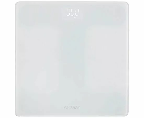 955384 - Весы напольные  эл. Energy EN-421 (стекло) 180кг, дел.100г, 26*26см, 2*АА (нет в компл) белый 110018 (1)