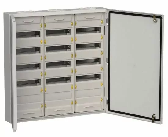 902612 - IEK TITAN 5 щит (корпус) метал. ЩРн-180 (3х60) (835х830х140) навес серый IP54 TI5-50-N-3X060-54-7035 (1)