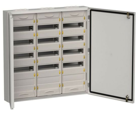 902612 - IEK TITAN 5 щит (корпус) метал. ЩРн-180 (3х60) (835х830х140) навес серый IP54 TI5-50-N-3X060-54-7035 (1)