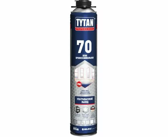 940588 - Tytan (Титан) Professional 70 Пена монтаж.(п/пистолет) летняя 870мл арт.18535 вес баллона 1015гр (1)