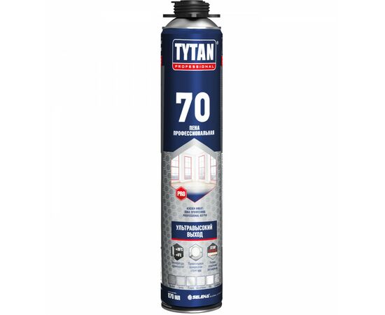 940588 - Tytan (Титан) Professional 70 Пена монтаж.(п/пистолет) летняя 870мл арт.18535 вес баллона 1015гр (1)