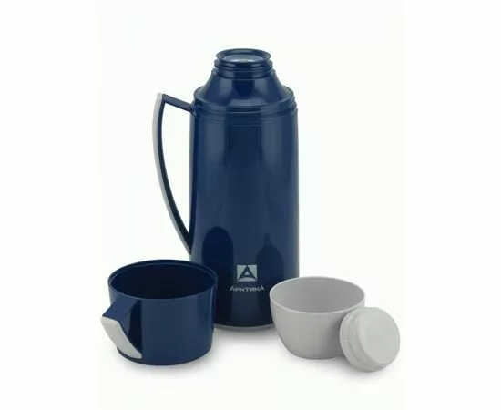 952889 - Термос Арктика 1010-1700 стекл.колба узк.горло 1,7л синий (1)