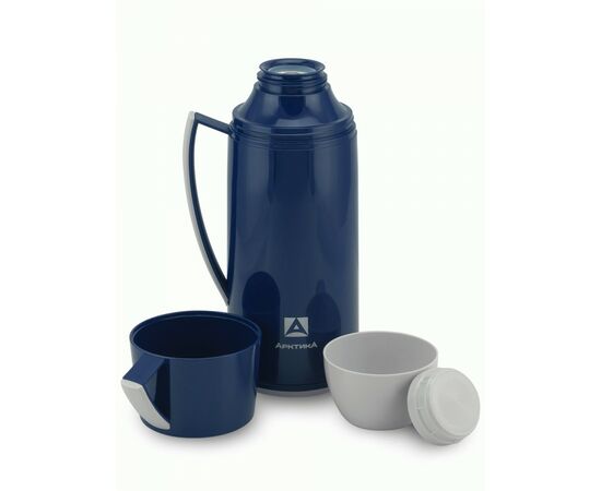 952889 - Термос Арктика 1010-1700 стекл.колба узк.горло 1,7л синий (1)