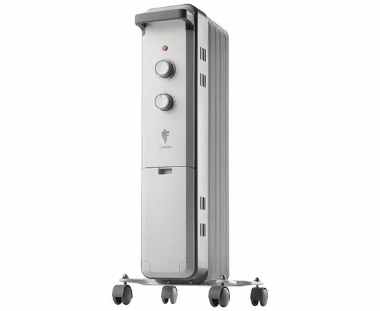 953557 - Обогреватель масляный (радиатор) Leonord LE-2005, 5 секц. Slim (12,5*58см) 1кВт, 3реж. 110273 (1)