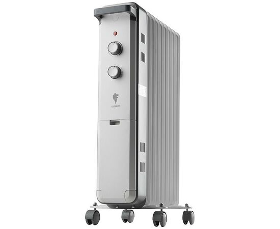 953559 - Обогреватель масляный (радиатор) Leonord LE-2009, 9 секц. Slim (12,5*58см) 2кВт, 3реж. 110275 (1)