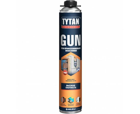 954140 - Tytan (Титан) Professional GUN 42 Пена монтаж.(п/пистолет) всесезонная 750мл арт.65016 вес 960г (1)