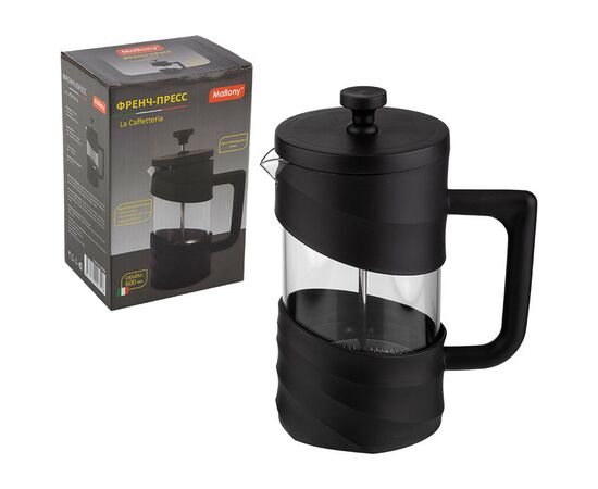 954688 - Чайник/кофейник (френч-пресс) 600мл La Caffetteria пластик/стекло, черный 108408 Mallony (1) 954688 - Чайник/кофейник (френч-пресс) 600мл La Caffetteria пластик/стекло, черный 108408 Mallony (1)