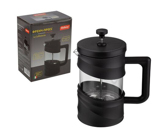 954689 - Чайник/кофейник (френч-пресс) 800мл La Caffetteria пластик/стекло, черный 108409 Mallony (1) 954689 - Чайник/кофейник (френч-пресс) 800мл La Caffetteria пластик/стекло, черный 108409 Mallony (1)
