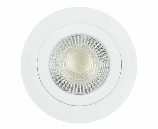 955785 - Feron cв-к св/д встр. поворот. GX53 12W(960lm)4000K 4K 38гр бел круг 115х16 даунлайт AL540 ONE 52048 (1)