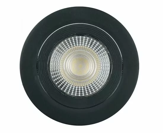 955786 - Feron cв-к св/д встр. поворот. GX53 12W(960lm)4000K 4K 38гр чер круг 115х16 даунлайт AL540 ONE 52051 (1)