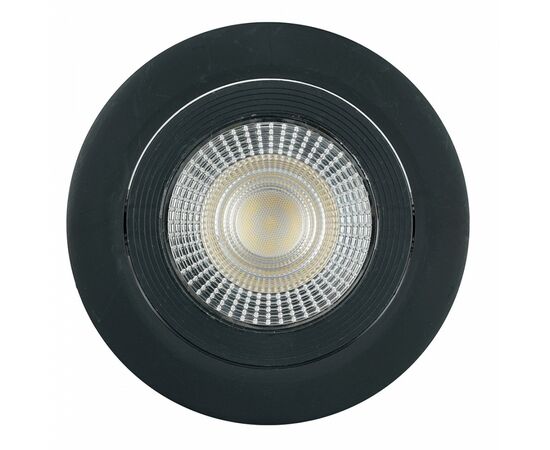 955786 - Feron cв-к св/д встр. поворот. GX53 12W(960lm)4000K 4K 38гр чер круг 115х16 даунлайт AL540 ONE 52051 (1)