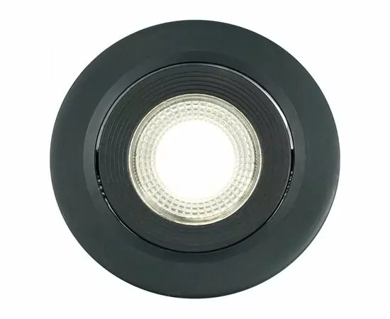 955788 - Feron cв-к св/д встр. поворот. MR16 5W(400lm) 4000K 4K 60гр. чер круг 75х16 даунлайт AL540 ONE 52049 (1)