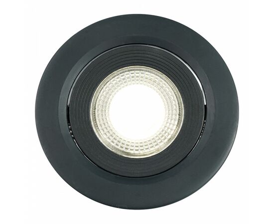 955788 - Feron cв-к св/д встр. поворот. MR16 5W(400lm) 4000K 4K 60гр. чер круг 75х16 даунлайт AL540 ONE 52049 (1)