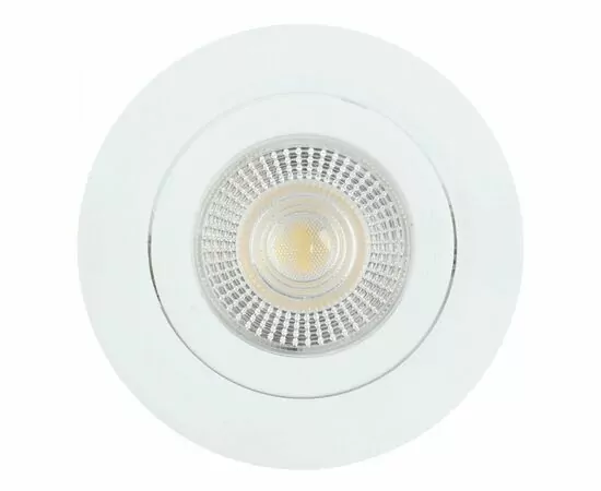 955789 - Feron cв-к св/д встр. поворот. 7W(560lm) 4000K 4K 38гр. белый круг 90х16 даунлайт AL540 ONE 52047 (1)
