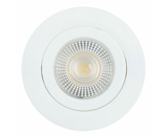 955789 - Feron cв-к св/д встр. поворот. 7W(560lm) 4000K 4K 38гр. белый круг 90х16 даунлайт AL540 ONE 52047 (1)