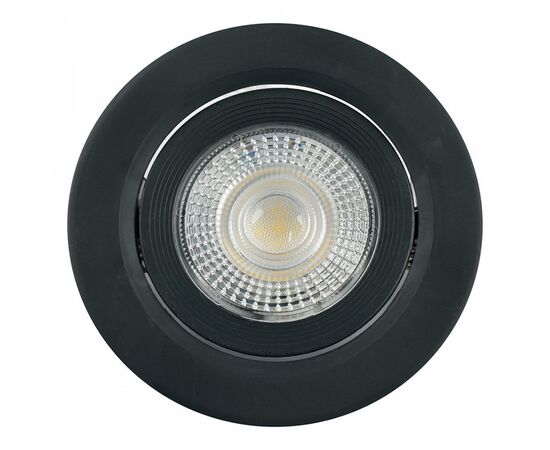 955790 - Feron cв-к св/д встр. поворот. 7W(560lm) 4000K 4K 38гр. черный круг 90х16 даунлайт AL540 ONE 52050 (1)