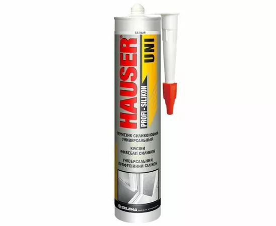 956467 - Hauser (Хаузер) UNI герметик силиконовый универсальный белый 260мл, арт.48803 (1)