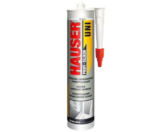 956467 - Hauser (Хаузер) UNI герметик силиконовый универсальный белый 260мл, арт.48803 (1)